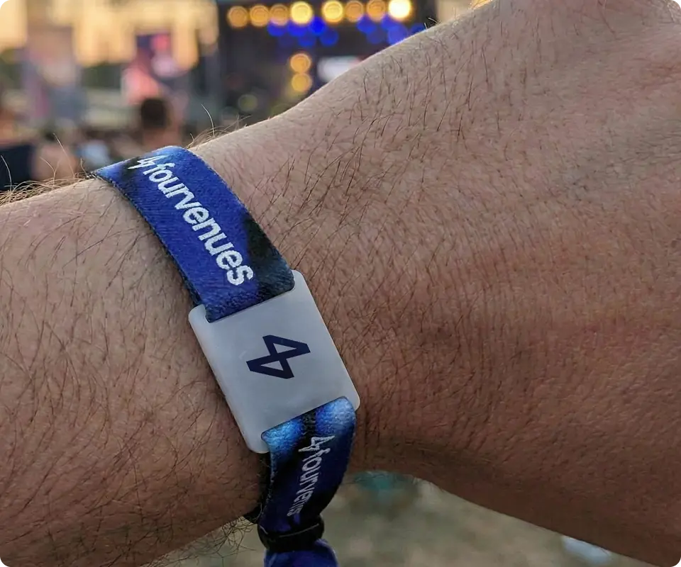 Paiement sans espèces avec code QR et bracelet