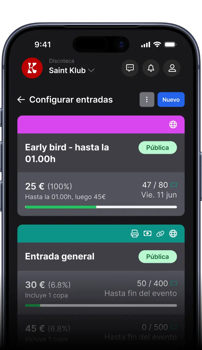 Diseña la lógica comercial de tu evento