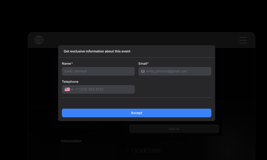 Festival pre register with Fourvenues