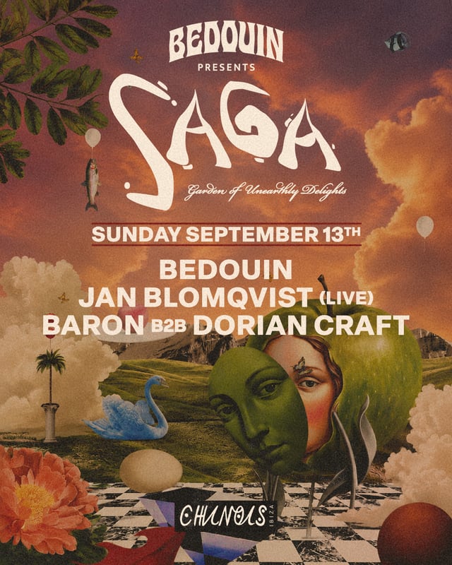 SAGA: Bedouin, Jan Blomqvist (Live), Baron b2b Dorian Craft