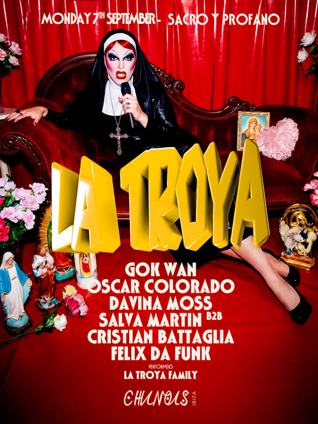 La Troya: Gok Wan, Oscar Colorado, Davina Moss, Salva Martin, B2B, Cristian Battaglia, Felix Da Funk