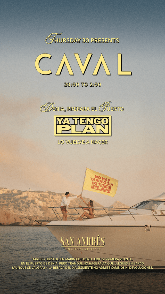 Tardeo Dénia - Caval Puerto Jueves