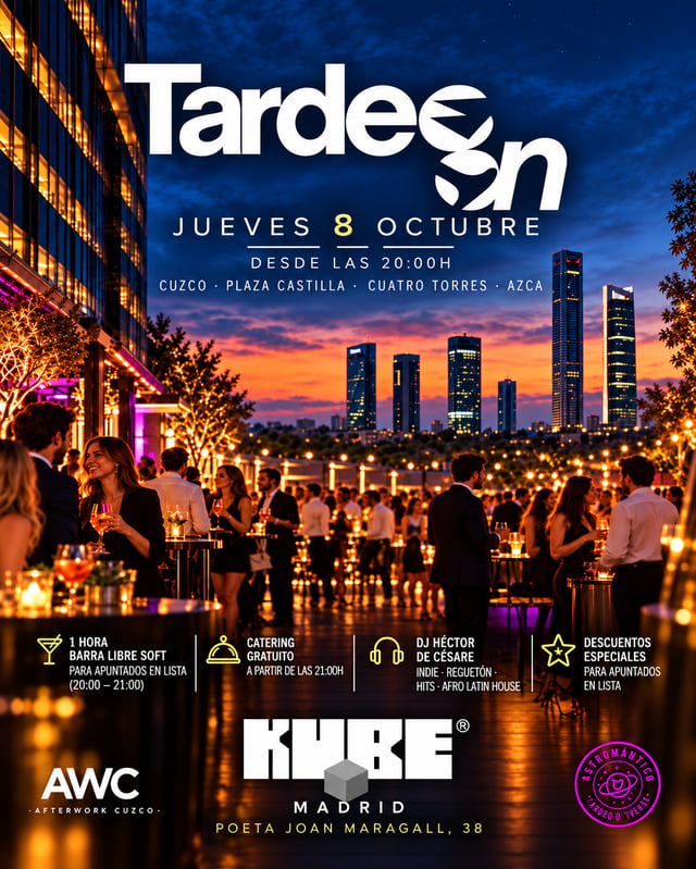 TARDEO ON - Afterwork Kube