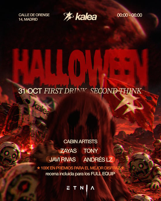 Flyer de HALLOWEEN KALEA (Etnia) en Etnia (Madrid), sábado 31 de octubre de 2026