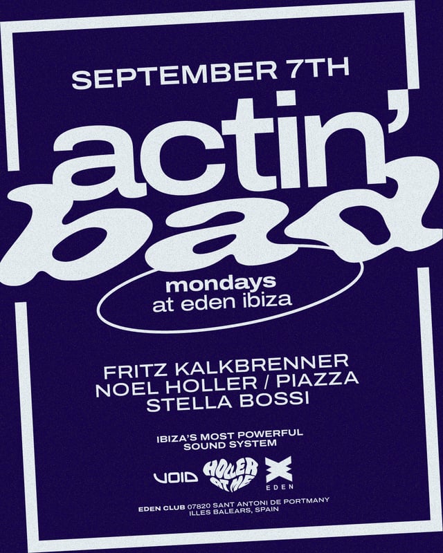 ACTIN´BAD WEEK 10 (Presented by Holler At Me)