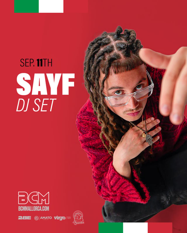September 11th - SAYF - DJ SET - BCM Mallorca
