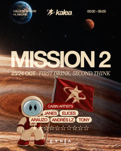 Flyer for MISSION 2 KALEA at Etnia (Madrid), Saturday 7 November 2026