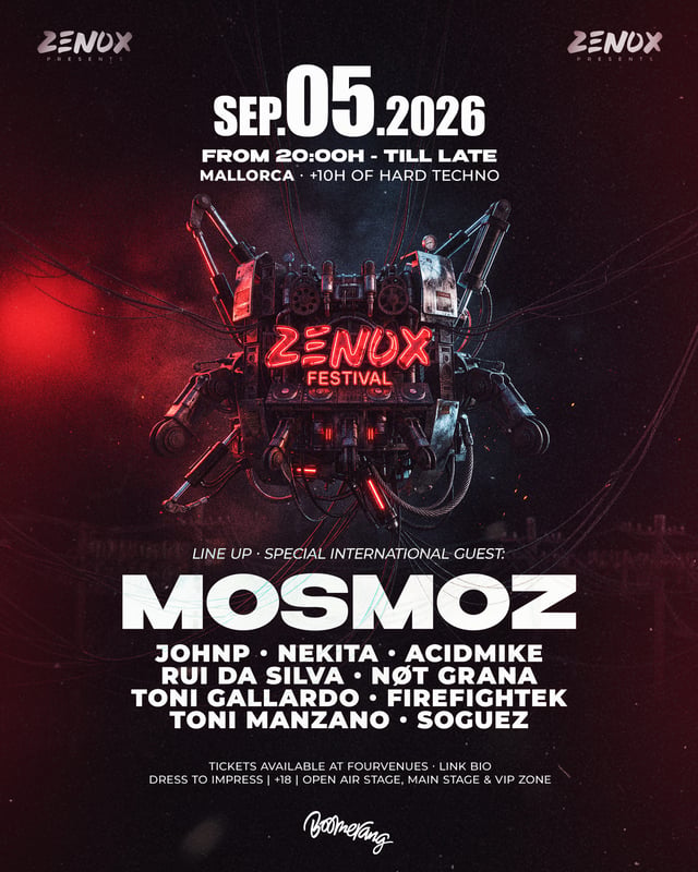 ZENOX · FESTIVAL | OPEN AIR · HARD TECHNO | 05.09.26