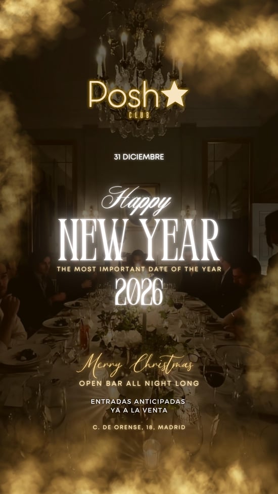 Flyer de NOCHEVIEJA ‘26 🎉 | Posh⭐️ en Posh Club (Madrid), jueves 31 de diciembre de 2026
