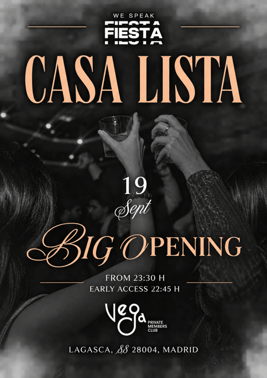 Flyer de WE SPEAK HALLOWEEN AT CASA LISTA en We Speak Fiesta! (Madrid), sábado 31 de octubre de 2026