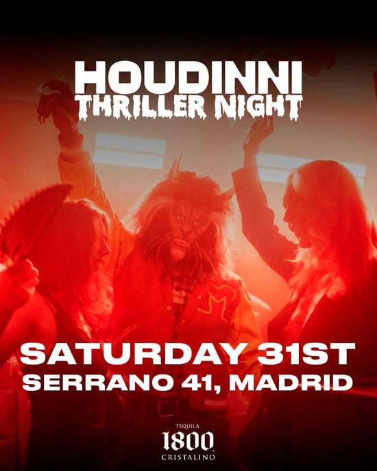 Flyer for HOUDINNI SATURDAYS - HALLOWEEN EDITION at Houdinni (Madrid), Saturday 31 October 2026