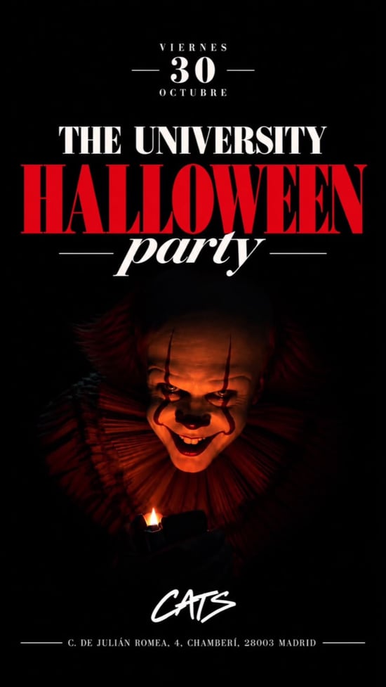 Flyer de VIERNES 30 oct Halloween CATS x BNM & ONLYNIGHTS en Cats (Madrid), viernes 30 de octubre de 2026