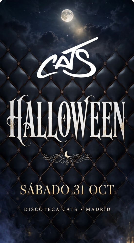 Flyer de CATS SABADO 31 Oct 🎃HALLOWEEN en Cats (Madrid), sábado 31 de octubre de 2026