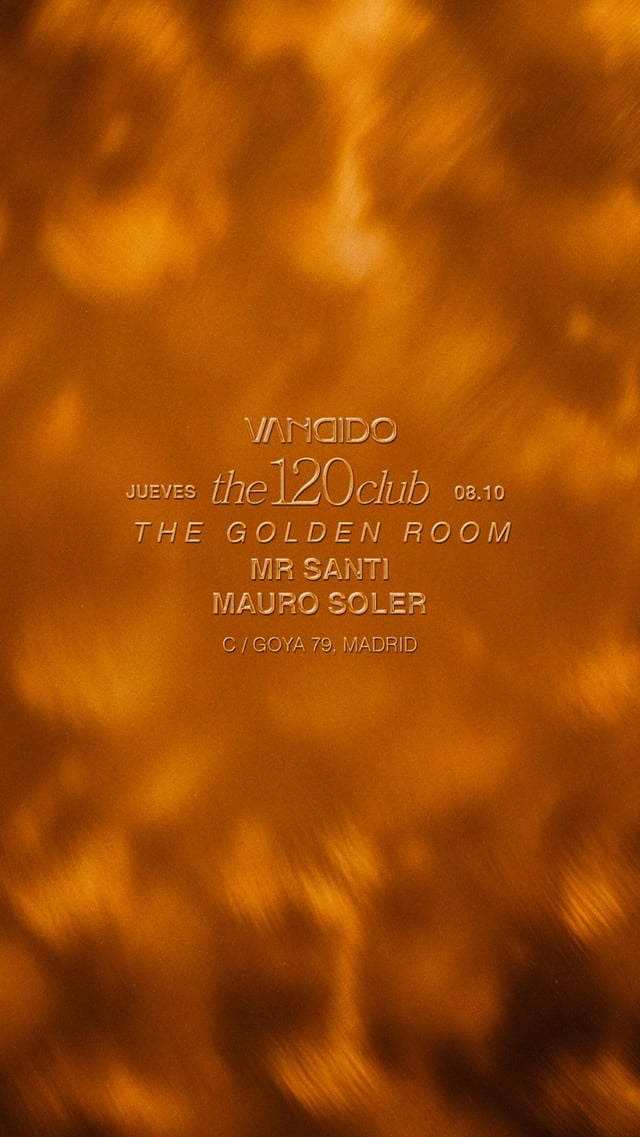 "THE 120 CLUB" GOLDEN ROOM VANDIDO