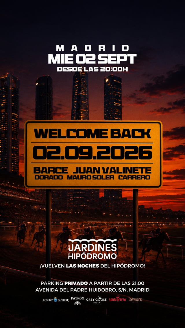 WE ARE BACK MADRID Los Jardines del Hipodromo