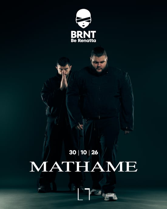 Flyer de BRNT with MATHAME en LAB theCLUB (Madrid), viernes 30 de octubre de 2026