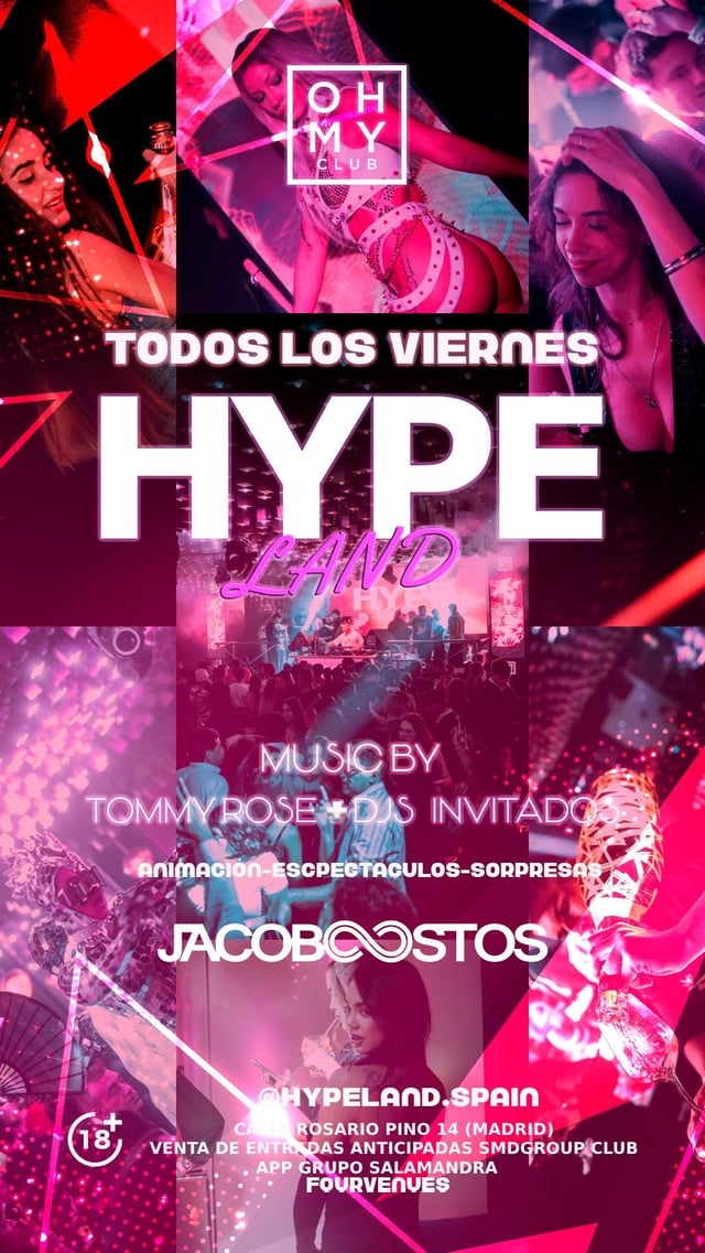 OH MY CLUB VIERNES HYPE