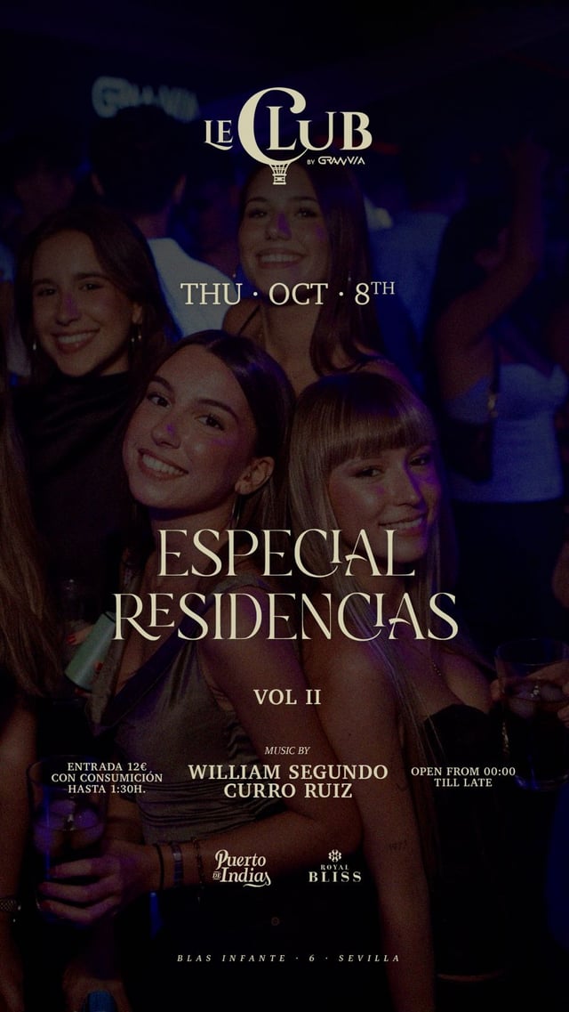 JUEVES 8 | ESPECIAL RESIDENCIAS by WILLIAM SEGUNDO & CURRO RUIZ